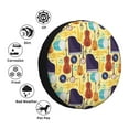 thumbnail image 4 of Wukai Musical Instruments Print Spare Tire Cover for RV Trailer,Waterproof PVC Faux Leather Wheel Cover Fit for Truck,Trailer,RV,SUV,Camper and Most Vehicle-14 inch, 4 of 6