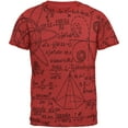 thumbnail image 1 of Math Geek Formula Mens Ringer T Shirt Heather Red-Red 2XL, 1 of 1