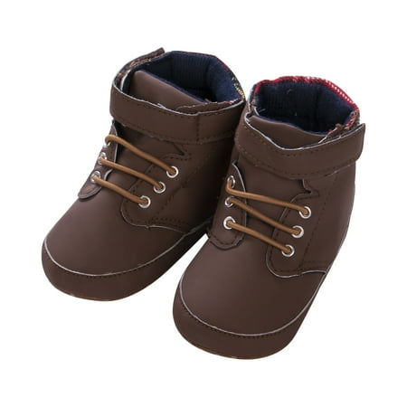 

Douhoow Newborn Baby Boy Soft Sole Cotton Crib Shoes Anti-slip Sneaker Prewalkers