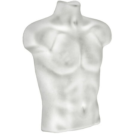 

White Plastic Male Bust for Pegboard and Slatwall
