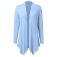 thumbnail image 3 of Lightweight Women's Cardigan Sleeveless Summer Open Front Asymmetrical Long Vest for Stylish Layering and Comfort, 3 of 4