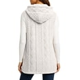 thumbnail image 7 of Ashirexll Fleece Vest Women, Womens Winter Coats, Ladies Winter Versatile Double Sided Fleece Sleeveless Hooded Jacket for Outdoor, 7 of 7