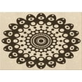 thumbnail image 1 of Ahgly Company Machine Washable Indoor Rectangle Transitional Vanilla Gold Area Rugs, 8' x 10', 1 of 7