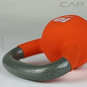CAP, 10lb Neoprene Coated Kettlebell, Orange