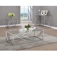 thumbnail image 4 of Square End Table with Swoop Accents Chrome, 4 of 5