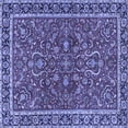 thumbnail image 1 of Ahgly Company Indoor Square Persian Blue Traditional Area Rugs, 4' Square, 1 of 4