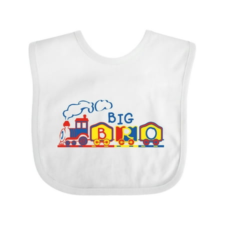 

Inktastic Train Big Bro Gift Baby Boy Bib