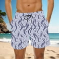 thumbnail image 5 of PNTUTB Men's Fashion Printed Drawstring Waistband Loose Comfortable Summer Casual Beach Shorts with Pockets, 5 of 6