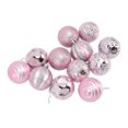 thumbnail image 2 of Adornos de bolas para árbol de Navidad, decoraciones para árboles de Navidad para fiestas familiares, cenas en el jardín, fiestas de cumpleaños, color rosa, 2 of 5