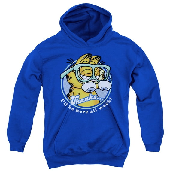 Garfield Performing Youth Pullover Hoodie Sweatshirt Royal