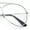 Silver, variant on Iconic Tear Drop Shape Air Force Officer Metal Rim Cop Clear Lens Glasses Gold