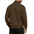 thumbnail image 5 of Aezemi Quarter Zip Sweatshirt for Men Pullover No Hood Long Sleeve Casual Soft Mock Neck Sweatshirt Fall Winter Workout Sports Outerwear Top 3XL, 5 of 7