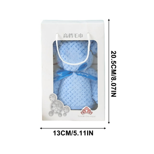 SDNall Serviette en Molleton Haute Densité Cadeau Ours - Style Réseau Tricoté Ananas Ingénieux