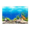 3D Effect Fish Tank Background Aquarium Backdrop Landscape Sticker