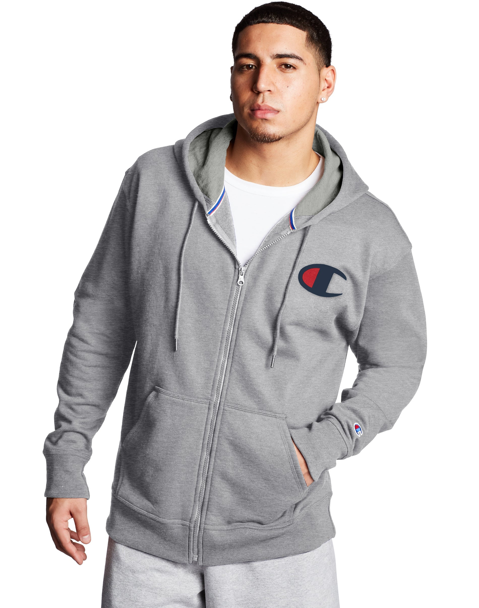 champion men's zip hoodie