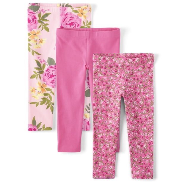 Leggins The Children's Place para niñas pequeñas, color rosa francés 4T