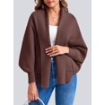 thumbnail image 3 of Autumn/ Winter Open Front Casual Solid Color Women's Loose Knitted Cardigan, 3 of 6