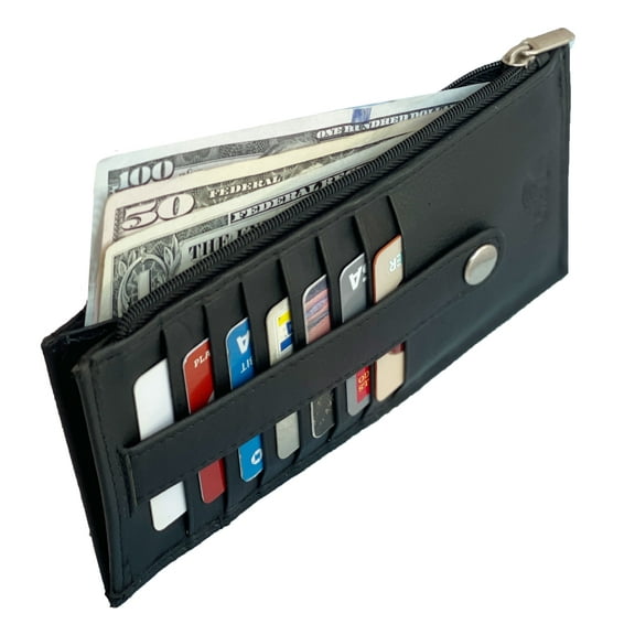 Texan Bull RFID Blocking Slim Thin Long Credit Card Holder Wallet for Women