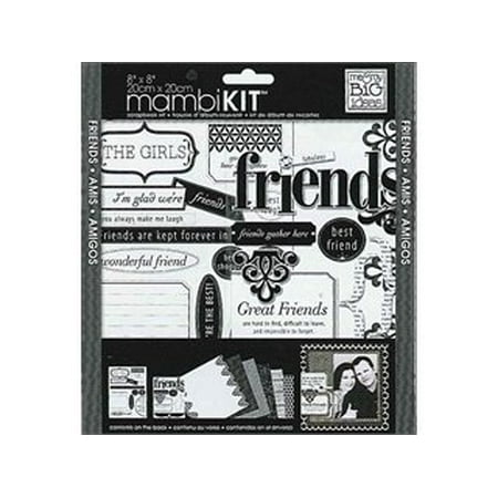 me & my BIG ideas Scrapbook Page Kit, LBD Friends, 8Inch by (Scrapbook Ideas For Best Friends 18th)