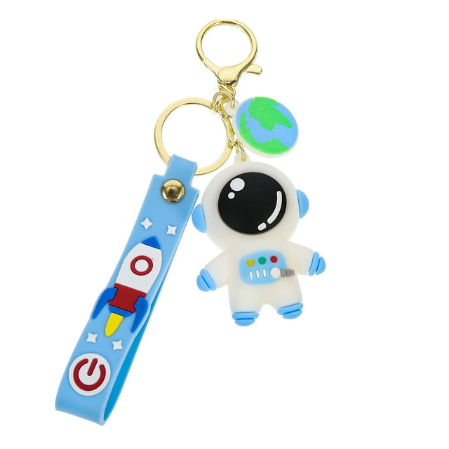 MasteelfCA Cartoon Astronaut Key Chain Pendant PVC and Alloy Shell Compatible for Air Tag