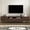 Dark Brown + Particle Board+MDF + Mid-Century Modern, variant on 78 inch Modern TV Stand for TVs up to 85", Entertainment Center with Closed Storage & Cable Management, Soft-Closing Hinges, Iron Legs for Living Room
