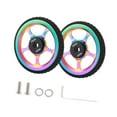 thumbnail image 4 of Ruedas fáciles para la rueda de rodillo de bicicleta plegable con pieza de reemplazo de tornillo Aleación de aluminio de neumático liviano estable Cuerpo delgado colorido, 4 of 8