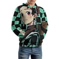 thumbnail image 6 of Demon Slayer Unisex Adult Hoodie Casual Hooded Sweatshirt Pullover Novelty 3D Printed Sweater Jacket L, 6 of 8