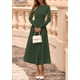 thumbnail image 4 of Vestido PRETTYGARDEN 2025 de manga larga, elegante, tejido, midi, talla XL, 4 of 8