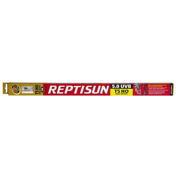 Zoo Med ReptiSun T5 High Output 5.0 UVB Lamp for Large Habitats 22-inch