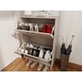 thumbnail image 2 of Dtwnek 2 Tier Shoe Rack Shoe Storage Cabinet Organizer for Entryway, Holds Up to 12 Pairs, 2 of 8