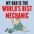 thumbnail image 2 of CafePress - My Dad Is The Worlds Best Mechanic Body Suit - Baby Light Bodysuit, Size Newborn - 24 Months, 2 of 4