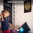 thumbnail image 2 of Tablero de dardos magnético para niños, tablero de dardos de doble cara con 12 dardos magnéticos, 2 juegos, juegos de dardos para interiores y exteriores para niños y adolescentes de 4 a 16 años, 2 of 7