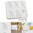 thumbnail image 4 of Fabricante Hielo Cubitos Moño Silicona Dinosaurio para Cócteles Whisky () Blanco, 4 of 9