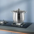 thumbnail image 3 of Mosiee Stock Pot Extra Large Capacity Soup Pot 201 Stainless Steel Pot Can Steam And Cook The Cooking Pot Heats Up Quickly, 3 of 9