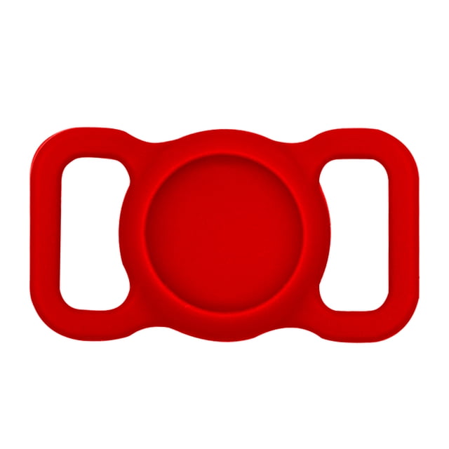 Greeniant Funda protectora de silicona para mascotas, buscador de GPS, y gato, lazo para Airtags para Locator Tracker, Suministros para perros Rojo Greeniant PT000451-05B