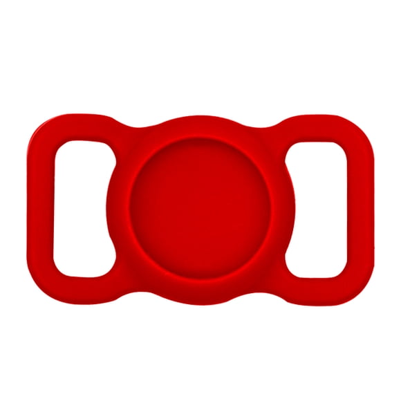 Greeniant Funda protectora de silicona para mascotas, buscador de GPS, y gato, lazo para Airtags para Locator Tracker, Suministros para perros Rojo Greeniant PT000451-05B