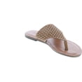 thumbnail image 7 of Pierre Dumas Women's Azaria-7 Vegan Leather Perforated Accents Flip-Flops Flats Sandals, 7 of 7