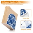 thumbnail image 5 of Yayeee Napkin Holder for Table Kitchen Paper Tissue Organization, Blue Garden Pattern, 5 of 8