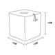 thumbnail image 3 of Cubierta tejida de caja de tejido de pastos marinos | Soporte decorativo de pañuelos naturales para baño, tocador y salón | Encaja en cajas de pañuelos estándar | Estilo playa boho, armazón metálico, 3 of 3