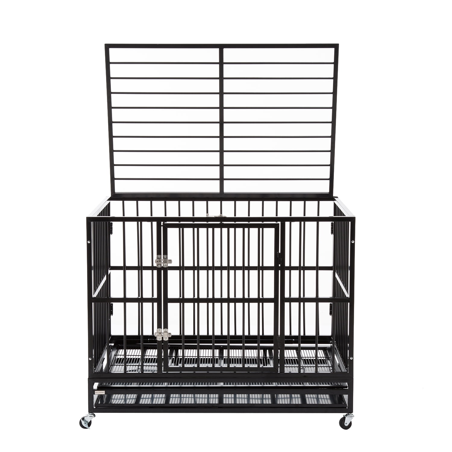 DOIT Heavy Duty Dog Cage Strong Metal Kennel XL Large Animal Crate Pet Tray