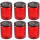 thumbnail image 5 of Kits de contenedor de vela de cristal en relieve 6pcs Velas redondas vacías haciendo frascos de albañil, 5 of 8