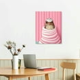 thumbnail image 2 of Grumpy On The Towel Posters Funny Bathroom Canvas Wall Art Watercolor Cute Animal Prints Painting Towel Toad Prints Painting Trendy Modern Bathroom Wall Decor, 2 of 4