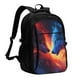thumbnail image 1 of Balery Wolf Mochila con carga USB para hombre y mujer - Mochila impermeable y antirrobo para laptop con puerto USB para viajes, trabajo, 1 of 7
