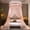 Beige, variant on Mosquito Net For Bed,Twin Bed Canopy,No-installation Ceiling-mounted Dome Mosquito Net,Mosquito Net Bed Canopy for Girls, Princess-Style Round Hoop Bed Canopy, Dome Mosquito Netting(Gray)