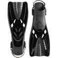 thumbnail image 6 of Cressi Tonga Short Adjustable Open Heel Fins, Black, S/M, 6 of 8