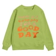 thumbnail image 4 of Zshosam Sweatshirt Girls Sweate Long Sleeve Kids Trendy Crew-Neck Cute Clothes Tops,Green 3 Years, 4 of 4