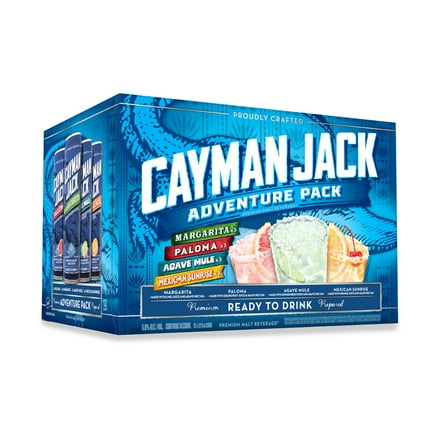 Cayman Jack Adventure Pack, 12 Pack, 12 fl oz Cans, 5.8% ABV