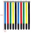 thumbnail image 1 of Ruban Magique 10 Pcs Crochet Réutilisable Sangles en Nylon Ruban de Fixation Réversible Auto-Adhésif Attaches de Câble Lot Attaches Fixes 1500782-Longueur 40cm Largeur 2cm, 1 of 6