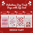 thumbnail image 2 of Valentines Day Treat Bags with Zip Seal Big Hearts Design 30 count Each for Home Party Favor Candy Cookies Goodie Bag Container Decoration Gift Supplies Pack of 2 - Design Vary (Total of 60), 2 of 7