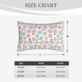 thumbnail image 4 of JUNZAN Pastel Christmas Cookies Pillow Cases Standard Size, with Envelope Closure Bed Pillow Cases(without pillow core),16"x24" inches, 4 of 5